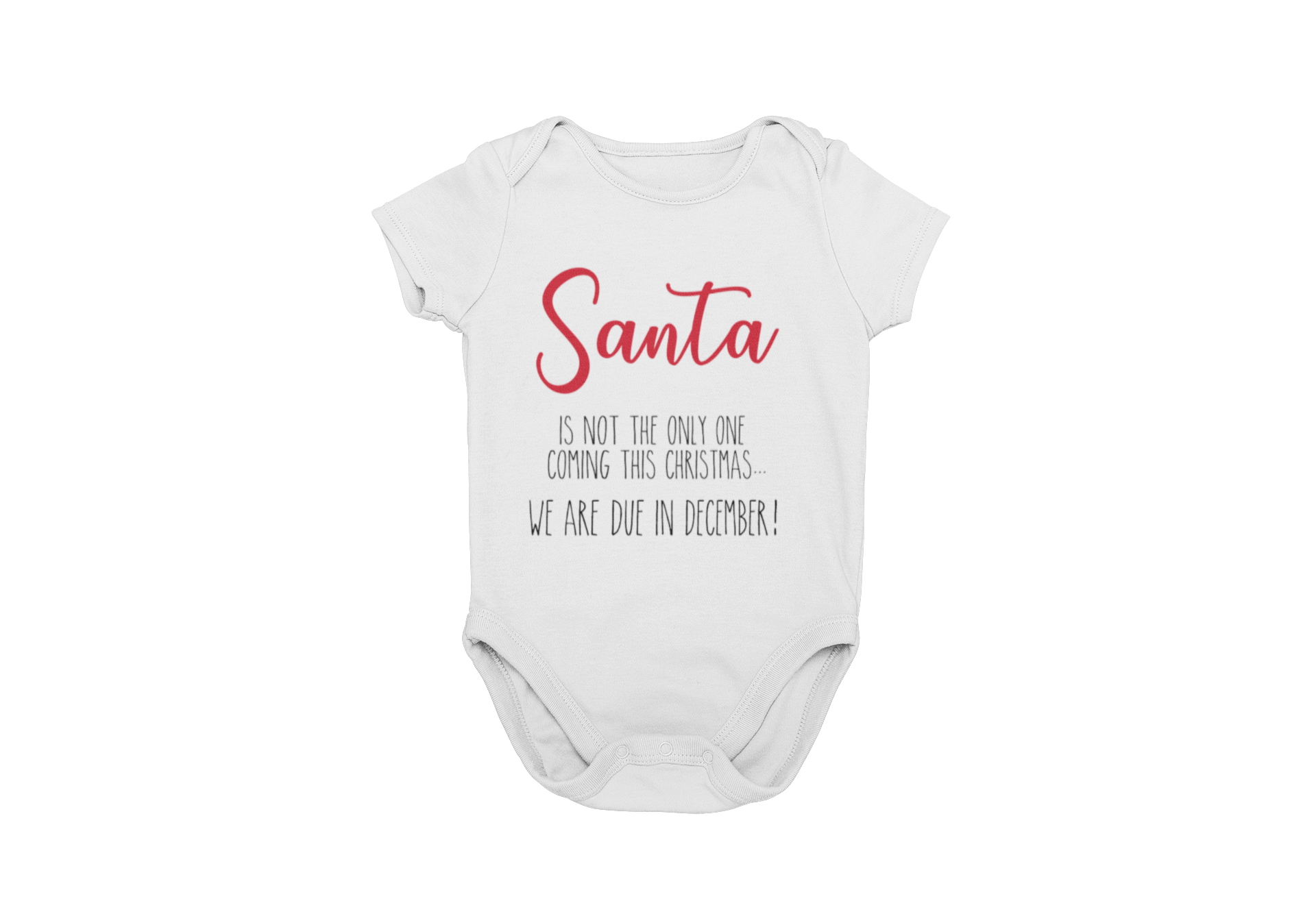 Santa Baby Baby Tee \u2022 Baby Gift x Christmas Baby's First Christmas Shirt \u2022 Minimal Graphic Tee \u2022 Santa